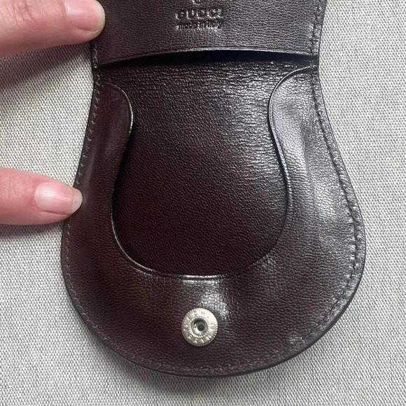 Gucci Brown Leather Pouch/Coin Purse - Picture 8 of 11